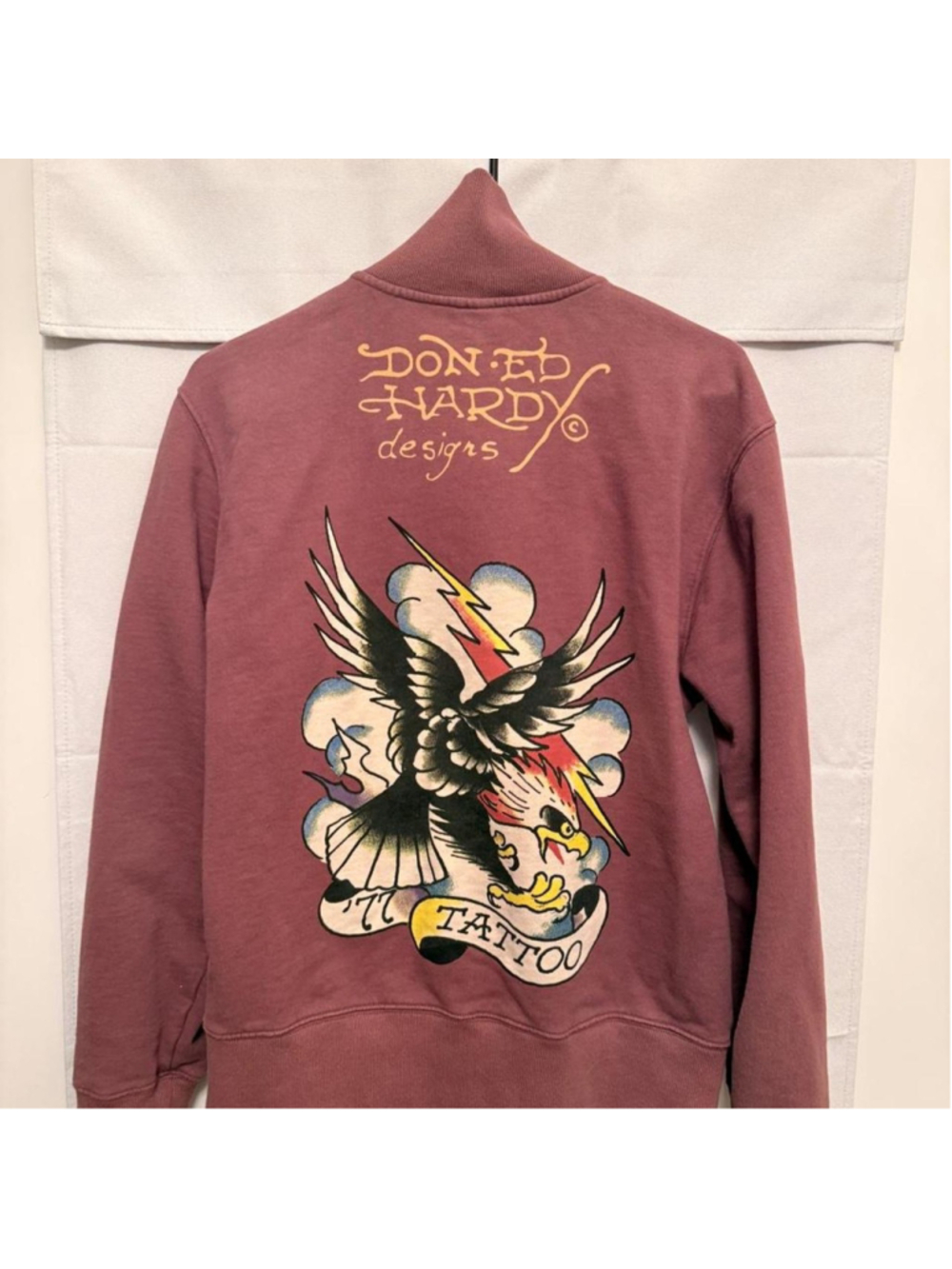 Ed Hardy Vintage original brown zip up hoodie from 2000s #tattoo #edhardy#y2k#v - Picture 2 of 6